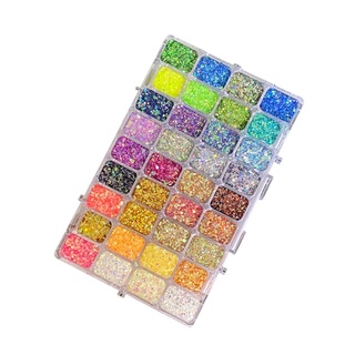 Kim tuyến khay 36 màu ẩn móng đắp bột đắp Gel