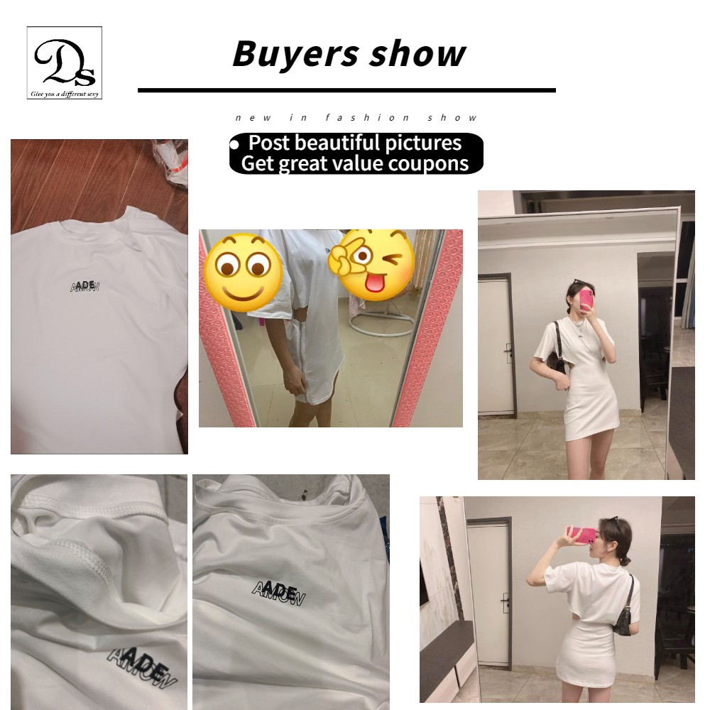 Đầm ôm eo màu trắng thanh lịch thời trang mùa hè mới 2021