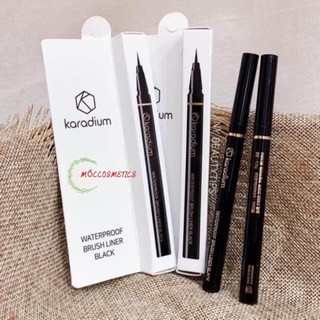 Bút Kẻ Mắt KARADIUM WATERPROOF BRUSH LINER BLACK Siêu Mảnh