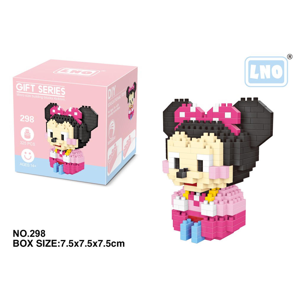 Bộ đồ chơi lắp ráp mô hình nhân vật hoạt hình disney legonano LNO 292-301