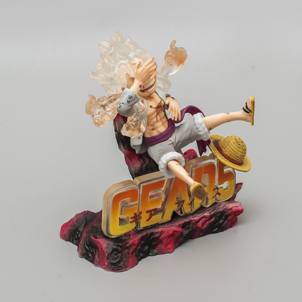 Mô hình One Piece Luffy Gear 5 Miniver cao 11cm Mô hình trang trí One Piece Luffy Mũ Rơm Haki Shop