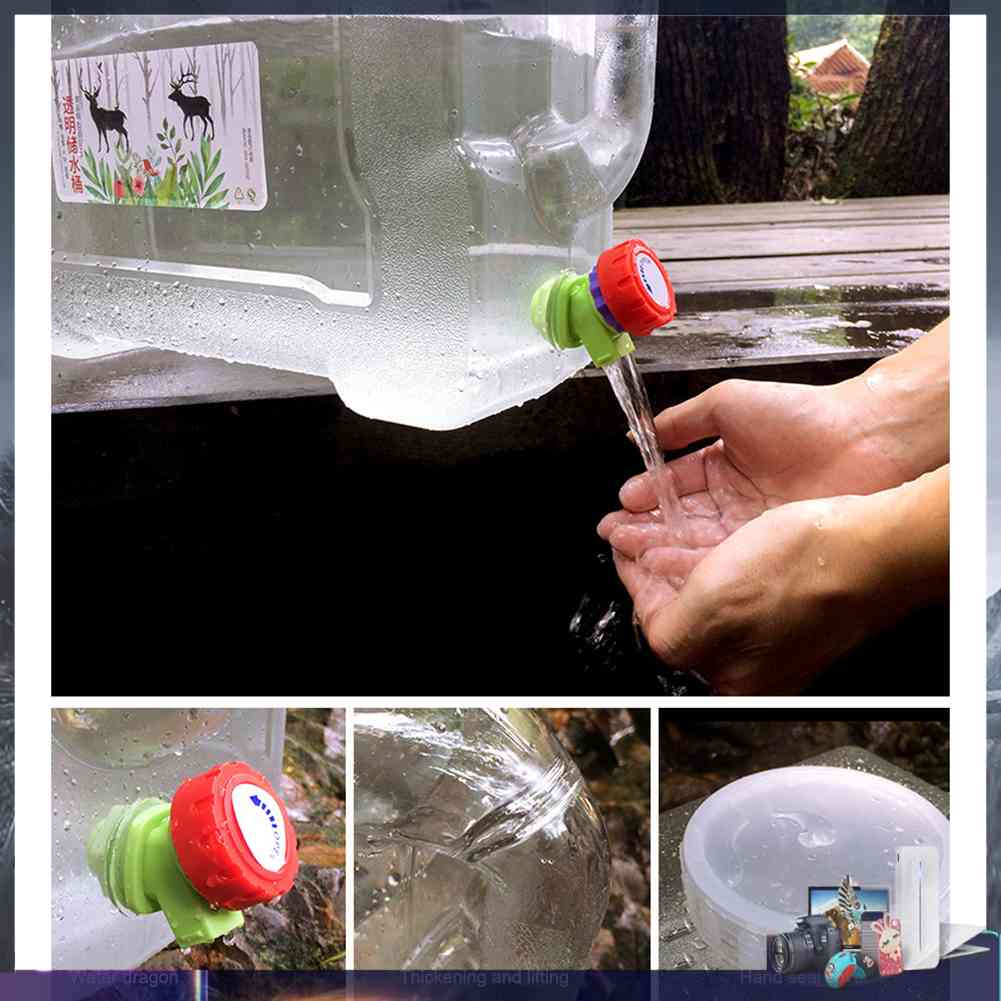 Bình Nước Trong Suốt Dung Tích 10L / 15L Có Vòi Rót Tiện Dụng Cho Hoạt