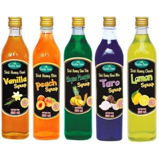 100ml siro Golden Farm chai thủy tinh (tách lẻ chai to)
