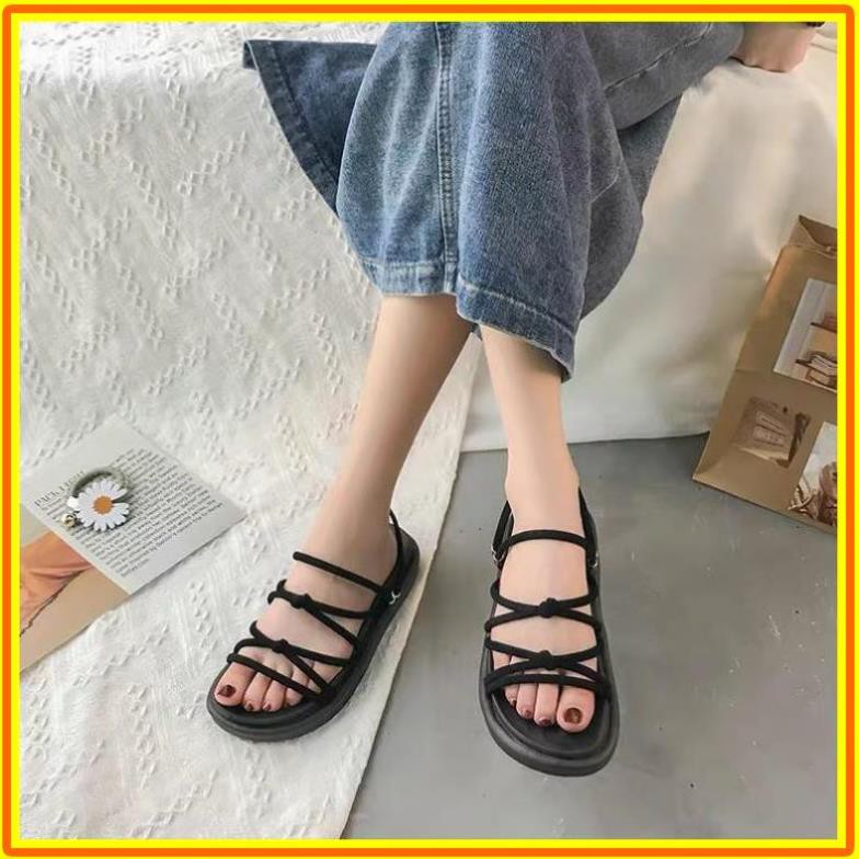 [B84] Saldan đen nữ chéo dây size 38