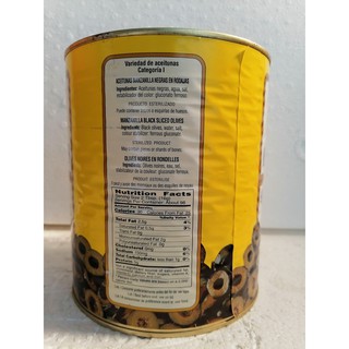 Trái Ô liu đen xắt lát Ybarra 3kg