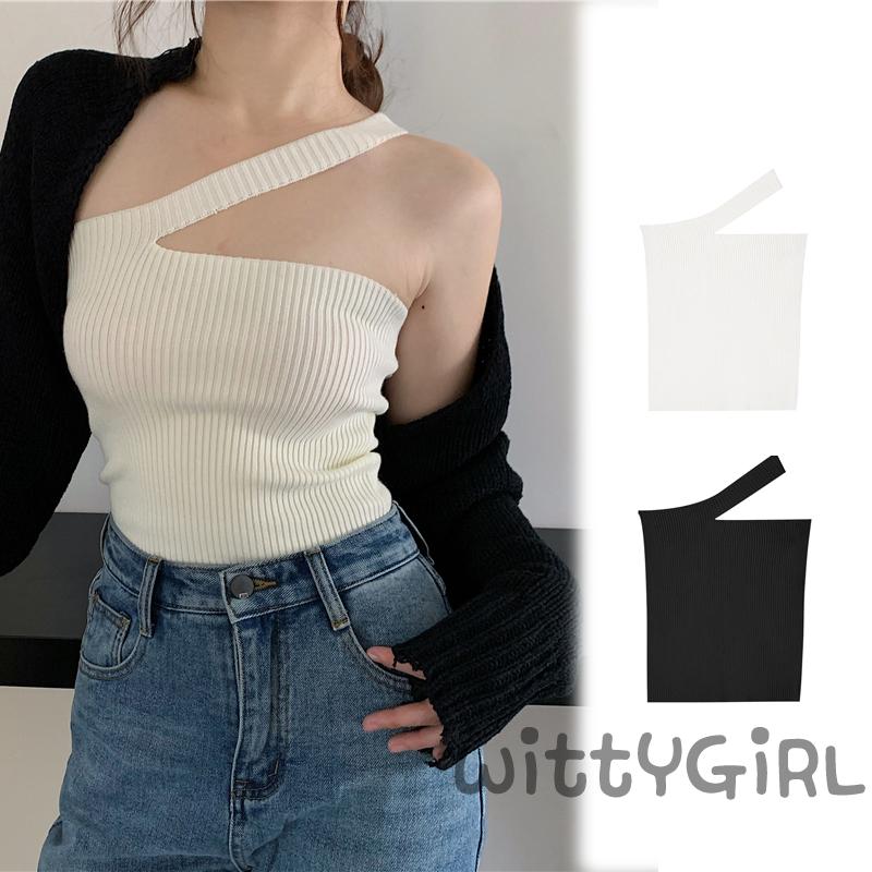 Áo Dệt Kim Sát Nách Màu Trơn Gợi Cảm Cho Nữ | BigBuy360 - bigbuy360.vn