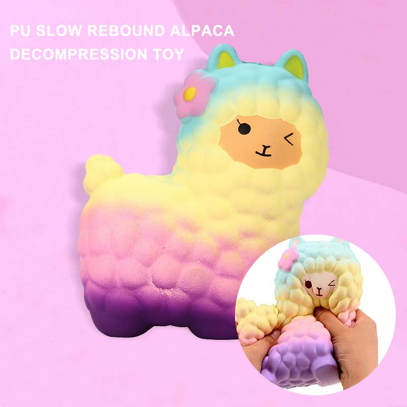 Đồ Chơi Squishy Hình Con Cừu Màu Galaxy