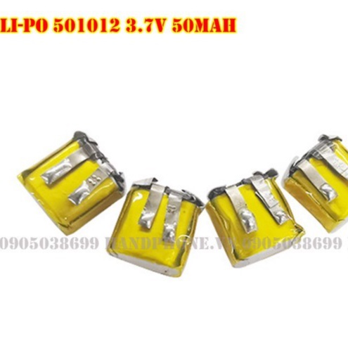 Pin Li-Po 3.7V 501012 40/50mAh (Lithium Polyme) cho tai nghe Bluetooth airpod i12 inpod 12 rep 1.1 / pro i7s i8 i9s