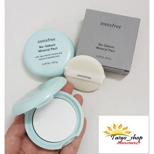 Phấn Phủ Nén Kiềm Dầu Innisfree No Sebum Mineral Pact