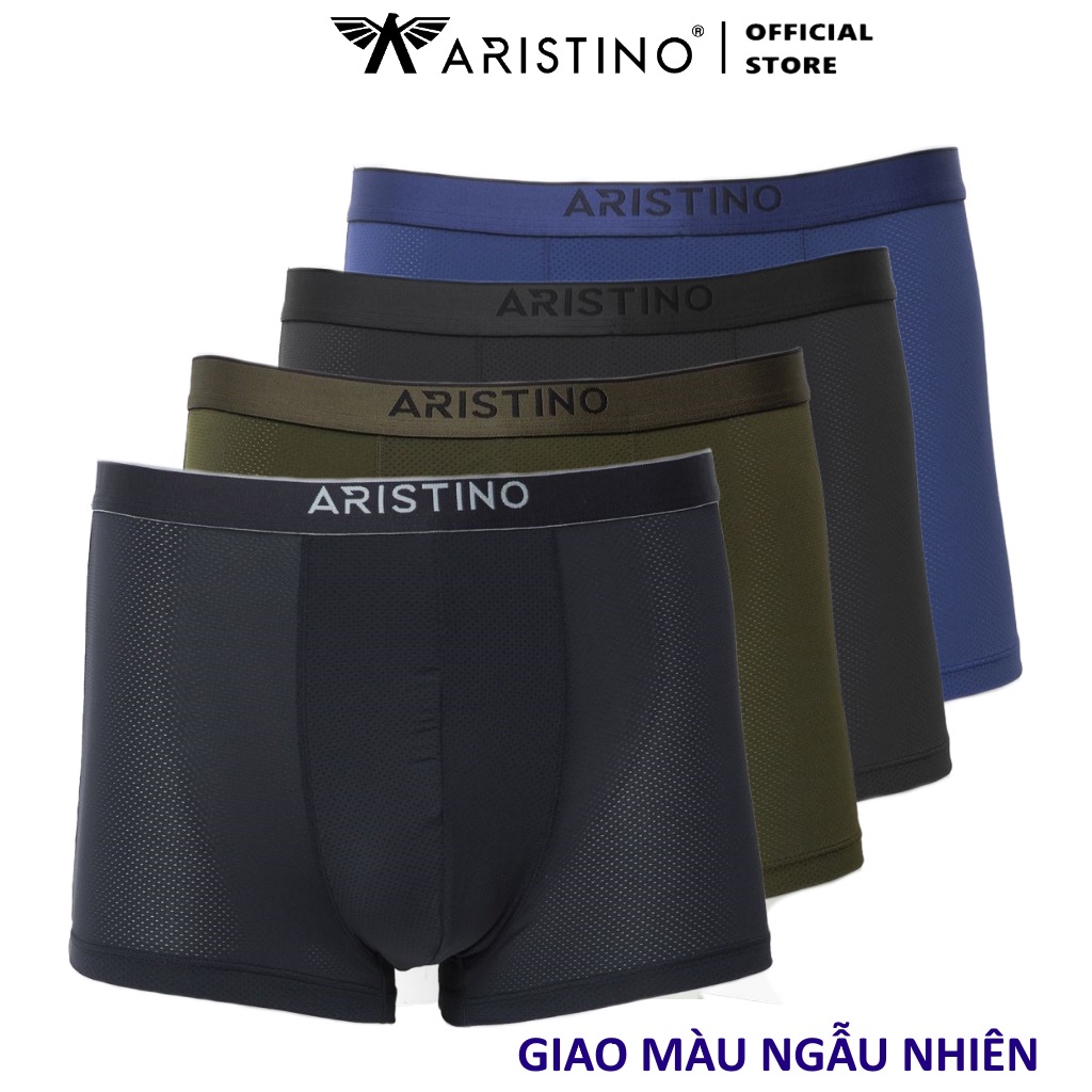Quần Lót Nam Boxer Aristino ABX060 Sịp Lưới Đùi Nam Quần Xì Chất Polyamide Mềm Mịn Co Giãn Thấm Hút Thoát Ẩm Khử Mùi