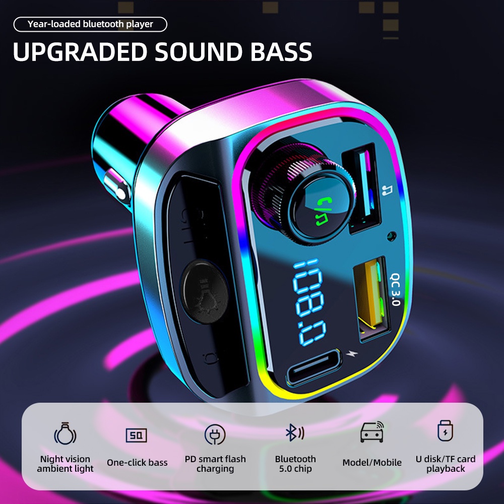 Máy Nghe Nhạc Mp3 C15 Kết Nối Bluetooth Đa Năng Hai Cổng USB PD + QC3.0