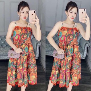 Váy thổ cẩm 2 dây(XẢ HÀNG)