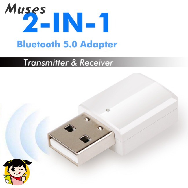 Bộ Chuyển Đổi Âm Thanh Usb Bluetooth 5.0 2 Trong 1 Đầu Cắm 3.5mm Cho Tv Máy Tính