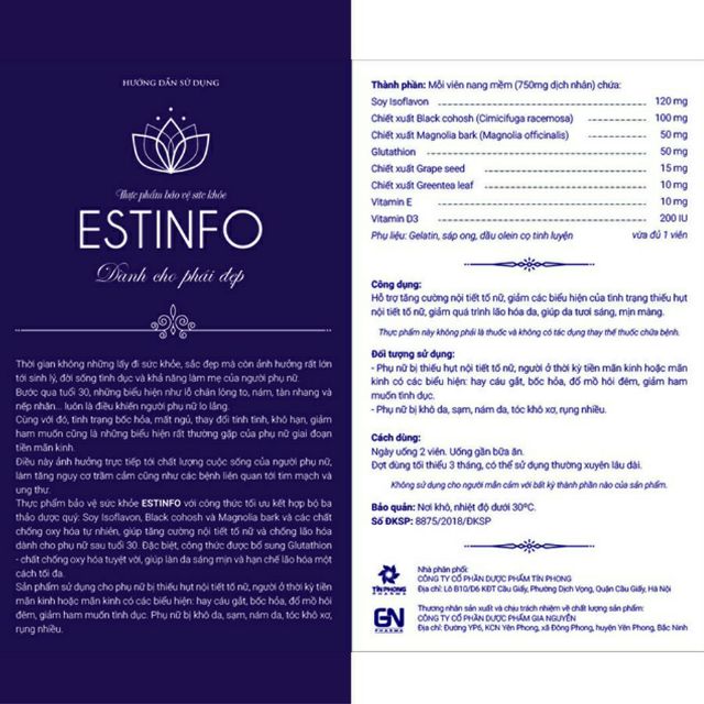 Estinfo Điều Hoà nội tiết tố nữ