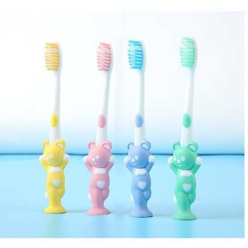 Bán lẻ bàn chải đánh răng có đế hút chân không hình thú ngộ nghĩnh cho bé ( mẫu mới )