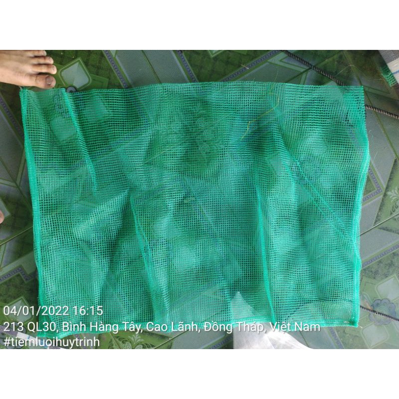 Túi đựng Rắn, ếch, cá, lươn loại tốt lưới 2li miệng 0.55 x dài 1m