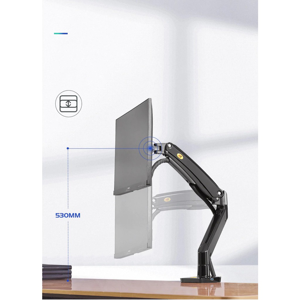 F100  Giá treo màn hình máy tính và tivi NB F100A 22-35 inch