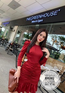 Bigsize Đầm đuôi cá nhúng D258