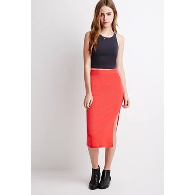 Chân váy thun xẻ tà hiệu FOREVER21