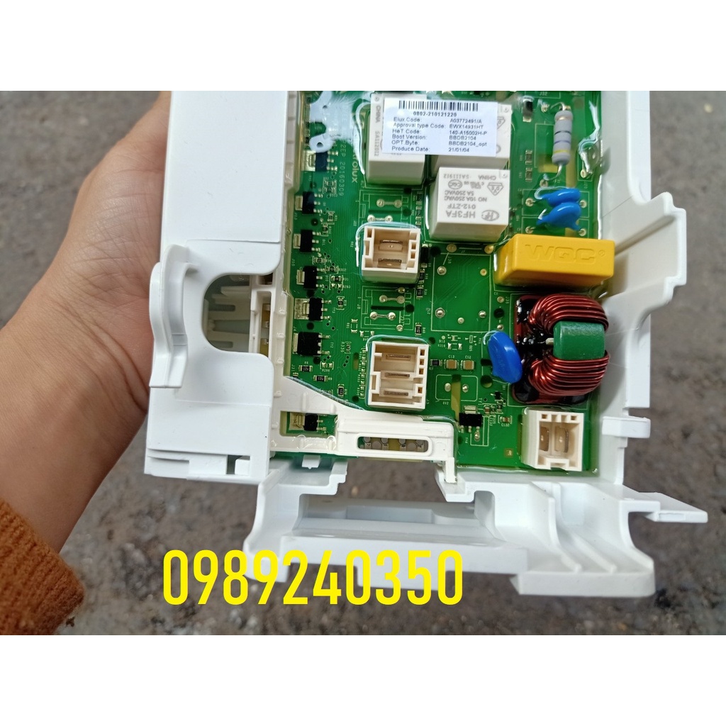Bo mạch nguồn máy giặt Electrolux EWF 12933 đời đổ keo chính hãng