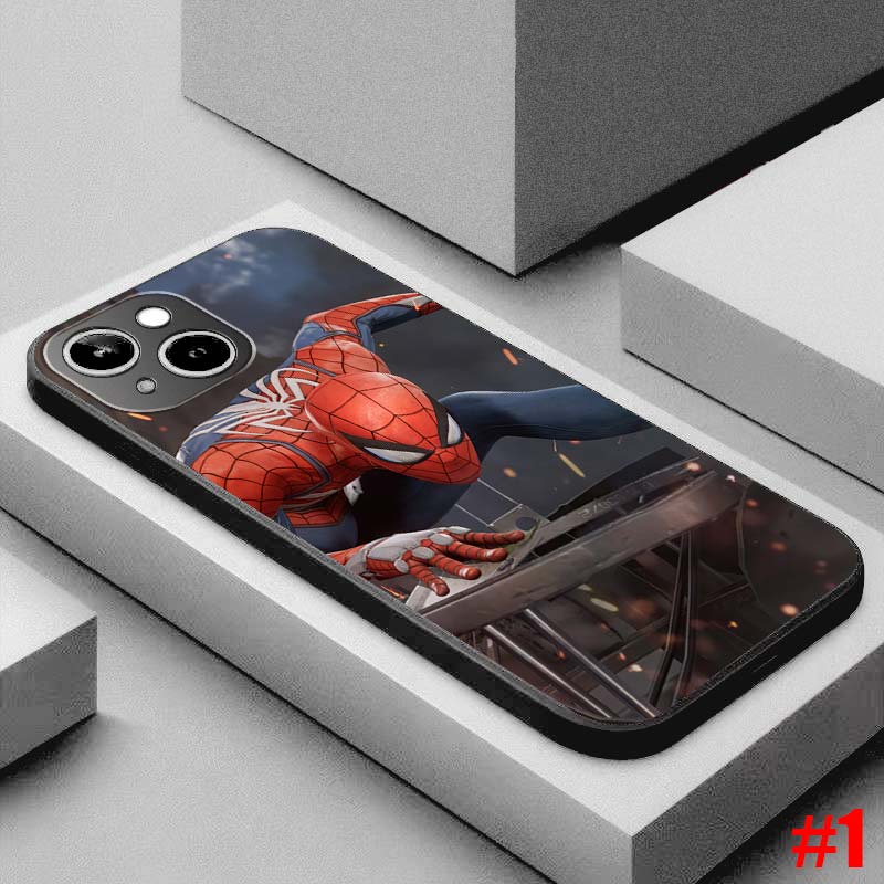 Ốp lưng TPU mềm For iPhone X 8 7 6S 6 Plus 5S SE 5 Người nhện Iron Man Hoa văn