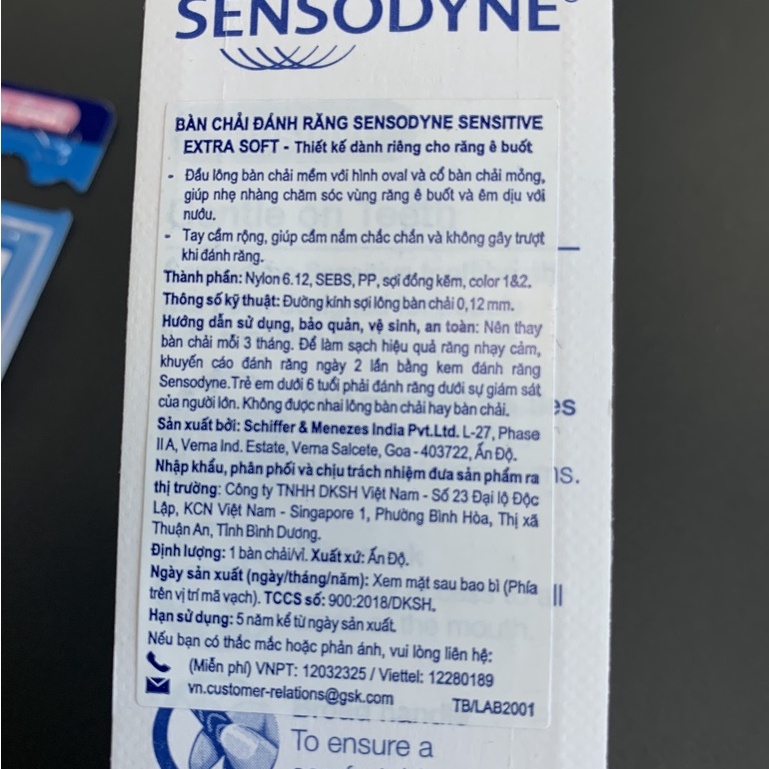 SENSODYNE Senstive Extra Soft Bàn chải đánh răng