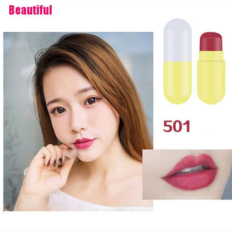 VN (Hàng Mới Về) Set 5 Son Môi Thiết Kế Hình Viên Thuốc Nhỏ Nhắn Chống Thấm Nước Chống Dính Dưỡng Ẩm | BigBuy360 - bigbuy360.vn