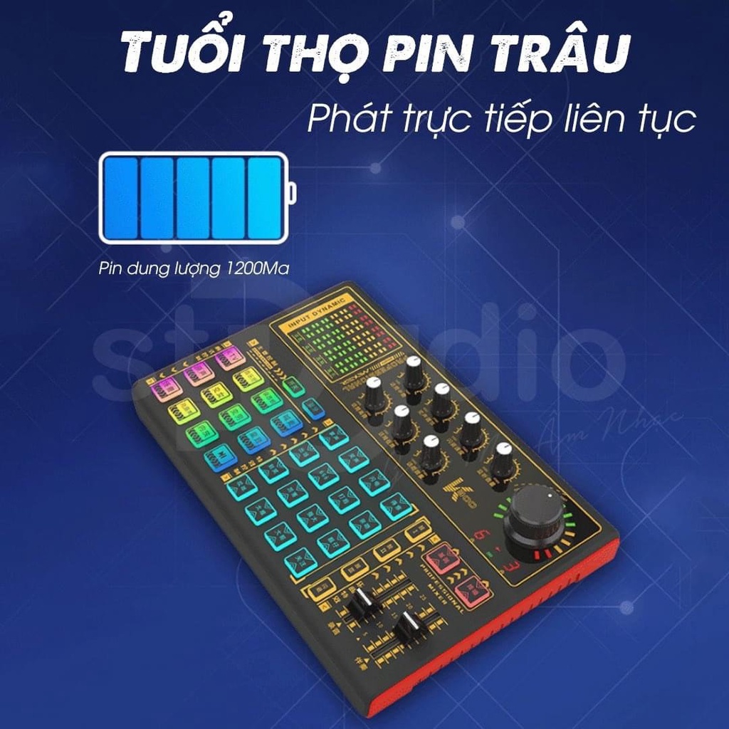 Sound Card Livestream K300. Thu Âm, Karaoke, Hiệu Ứng Autotune, Tiếng Cười, Vỗ Tay, Dễ Dàng Sử Dụng. Bảo Hành 12 Tháng.