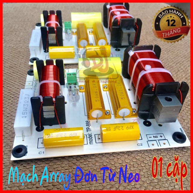 Mạch phân tần loa full đơn  Array TP 888 02 cái thích hợp cho dòng loa bass treble từ neo, dùng cho các dòng loa