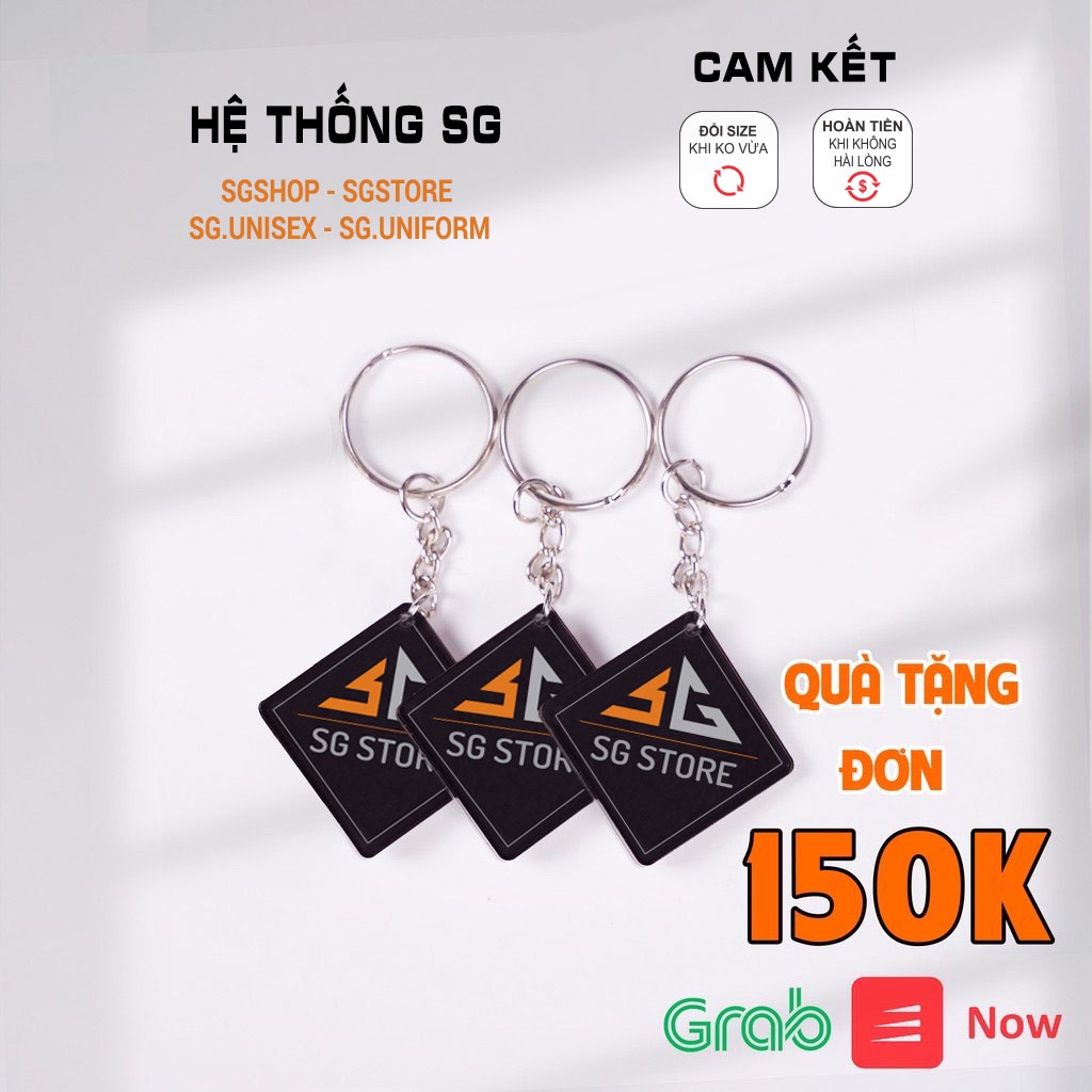 Móc khóa SG STORE đặc biệt - Chất liệu nhựa dẻo đúc cao cấp, Keychain KT44x44x4mm