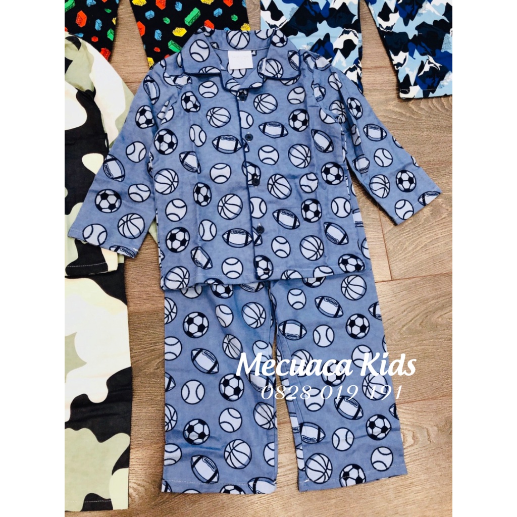 [3-10y][ CHỌN MẪU] Bộ ngủ/pyjama quần áo dài cho bé/bé trai/bé gái xuất dư