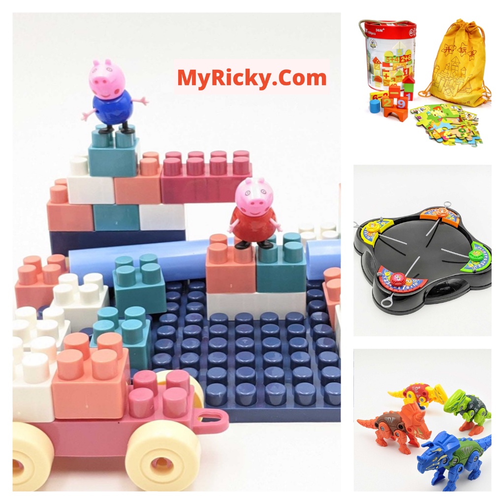 Bộ đồ chơi xếp hình Size Lớn Cho Bé 3+ (Động Vật, Trái Cây, Kiến Trúc,..)