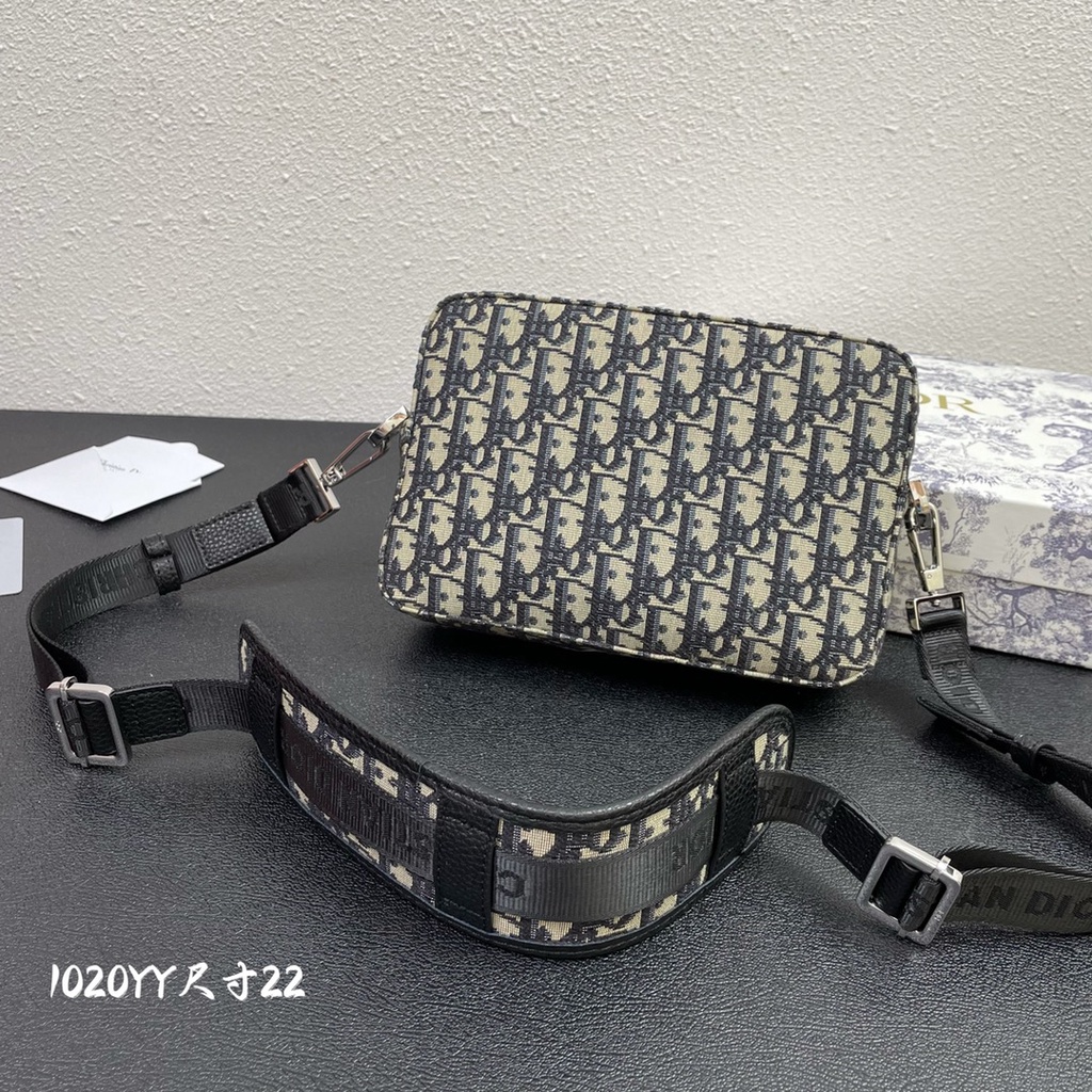 Túi đeo chéo nam da thật thời trang cao cấp Christian Dior CD phong cách trẻ trung, thời thượng