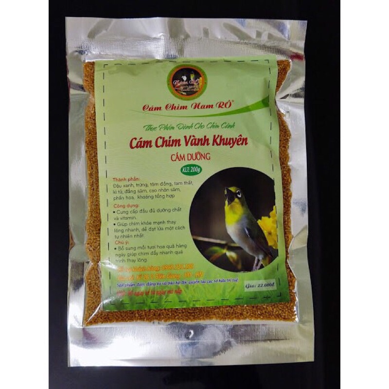 Cám chim Khuyên Nam Rô - Số 1 -200g