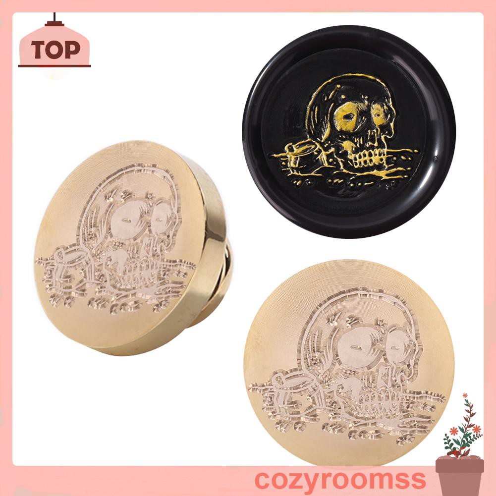 Đầu con dấu sáp hình tròn cổ xưa dùng trang trí scrapbooking thủ công DIY
