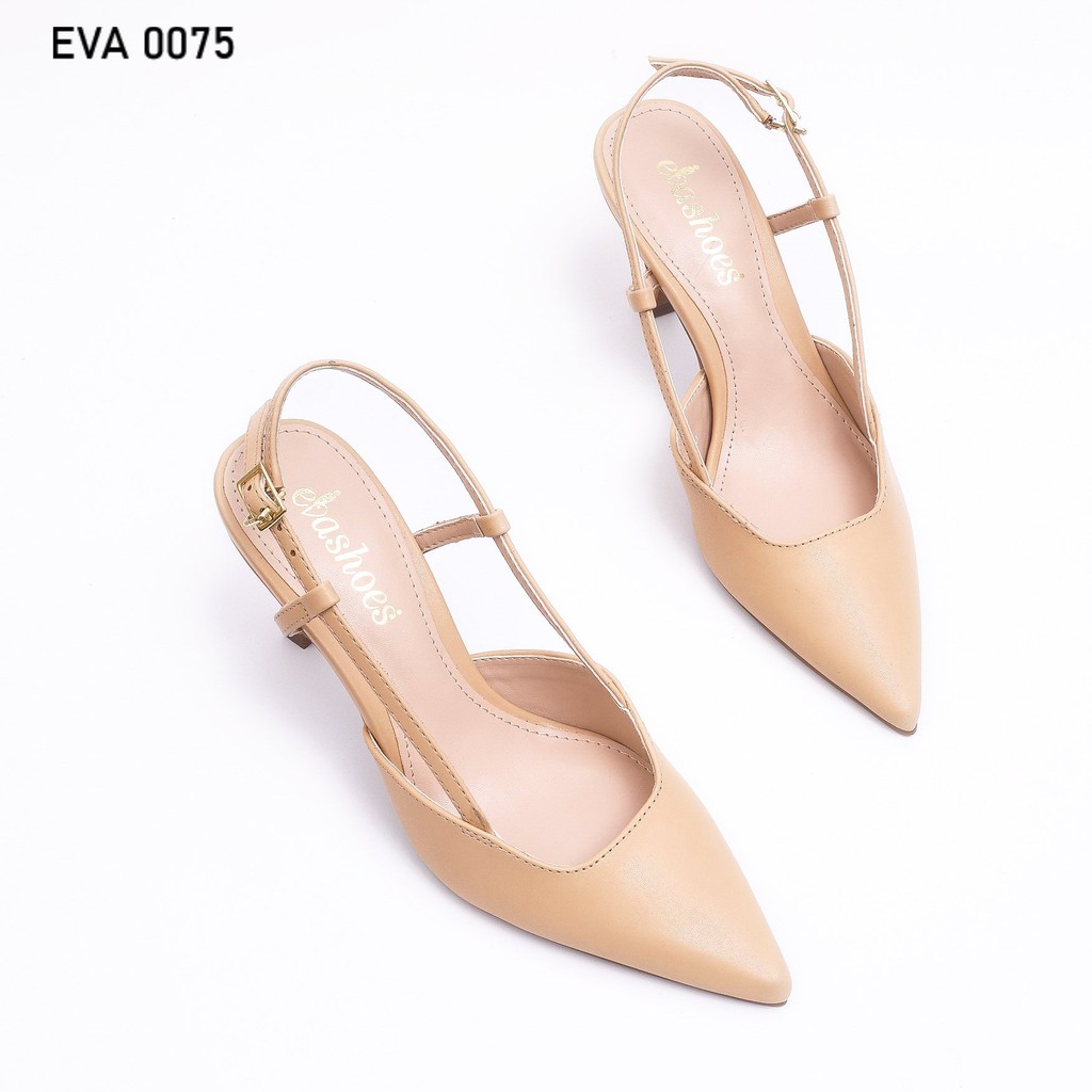 Giày Hở Gót Đế Nhọn Mũi Nhọn Da Cao Cấp 5cm Evashoes - EVA0075