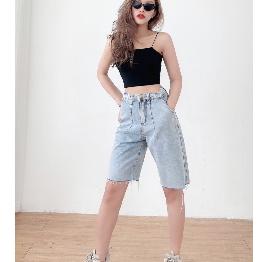 Quần Short jean nữ chất bò trơn mềm xinh xắn | BigBuy360 - bigbuy360.vn