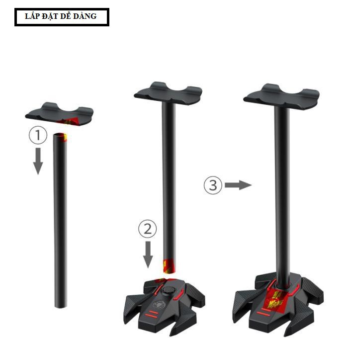 Giá Treo Tai Nghe Plextone Gp200 dòng cao cấp gaming