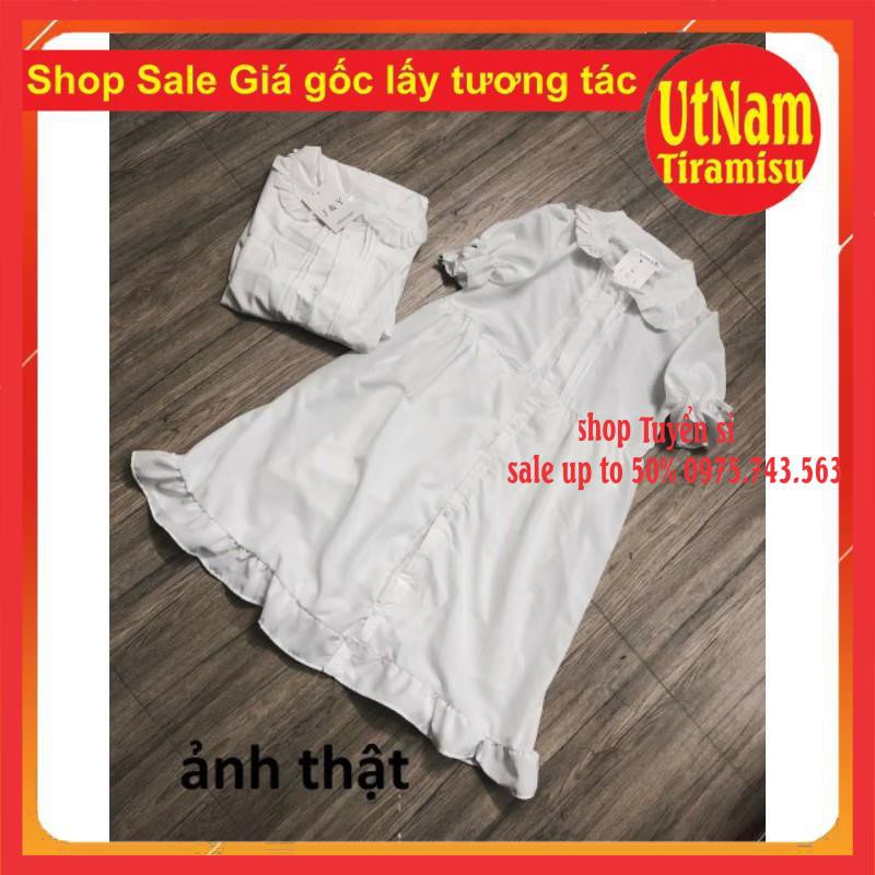 (HÀNG SẴN) VÁY BABY DOLL TRẮNG PHONG CÁCH LOLITA CỔ BẺ NƠ TAY🎎 VÁY CÔNG CHÚA DỰ TIỆC SIÊU XINH  ĐẦM DÁNG DÀI | BigBuy360 - bigbuy360.vn