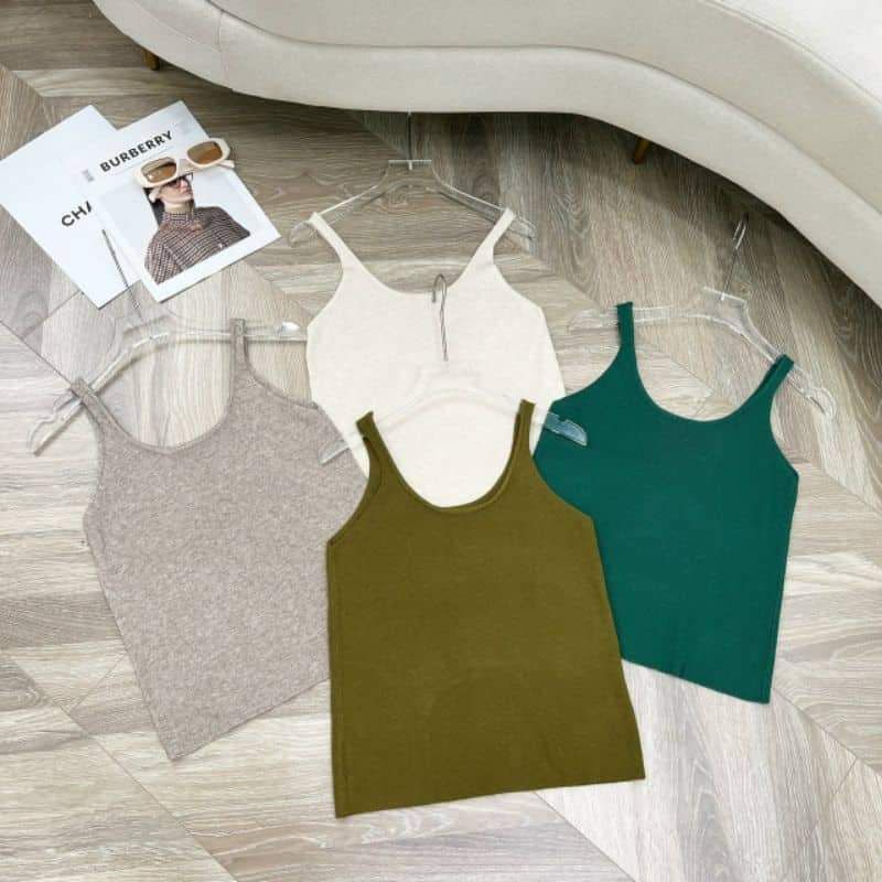 Áo 2 dây len hàng QC