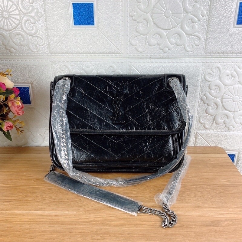 Túi xách Yves Saint laurent niki màu đen size 28cm