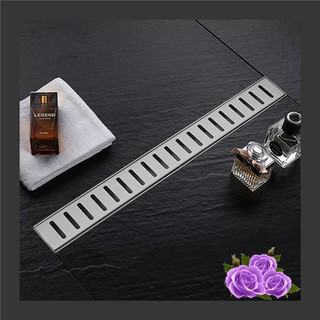 PHỄU THOÁT SÀN INOX304 CHỐNG MÙI 75x800mm CAO CẤP NX758-80