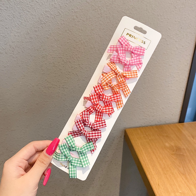 Set 10 Kẹp Tóc Nơ Thời Trang Hàn Quốc