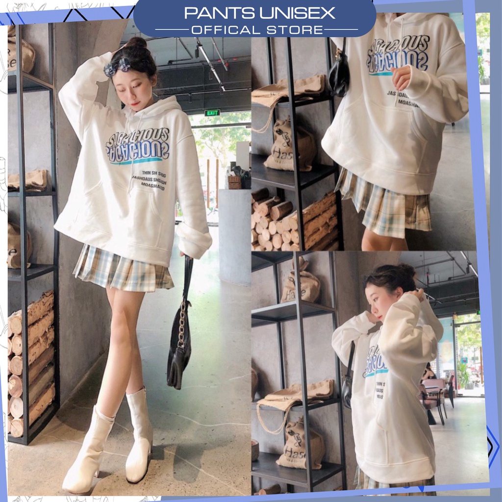 ⚡ Áo Hoddie nỉ bông in chữ SAGA form rộng Unisex 1hit Pantsunisex