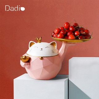 Khay mèo may mắn sáng tạo lưu trữ phòng khách, đồ trang trí, quà tặng, quà tặng, quà tặng, quà tặng, quà tặng, quà tặng,