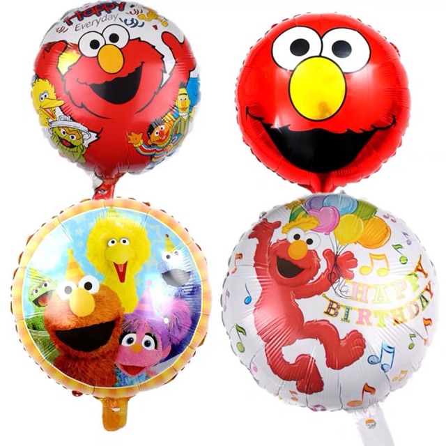Bong Bóng Hình Sesame Street 18 Inch Trang Trí Tiệc