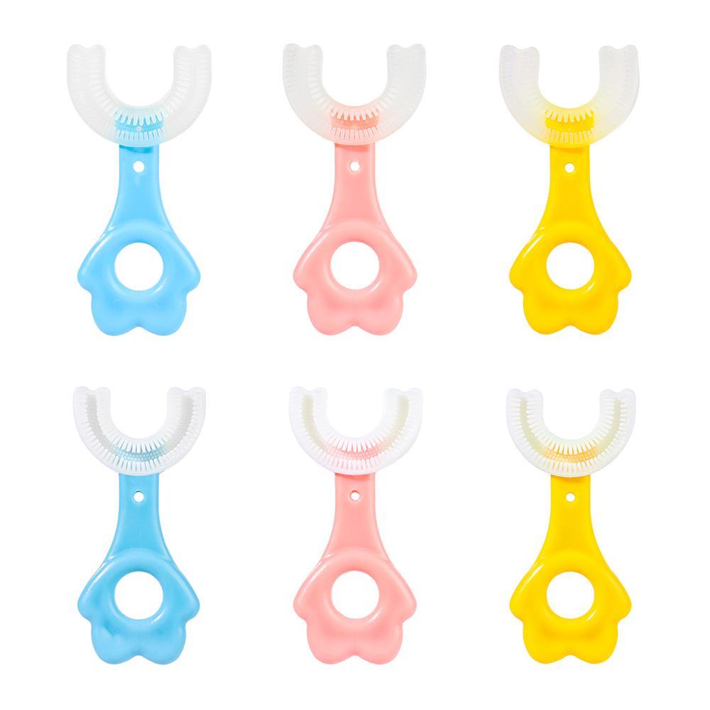 NIUYOU Bàn Chải Đánh Răng Hình Chân Mèo Xinh Xắn Cho Bé