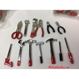 Mô hình Đồ nghề sửa xe phối cảnh Gara xe (F)