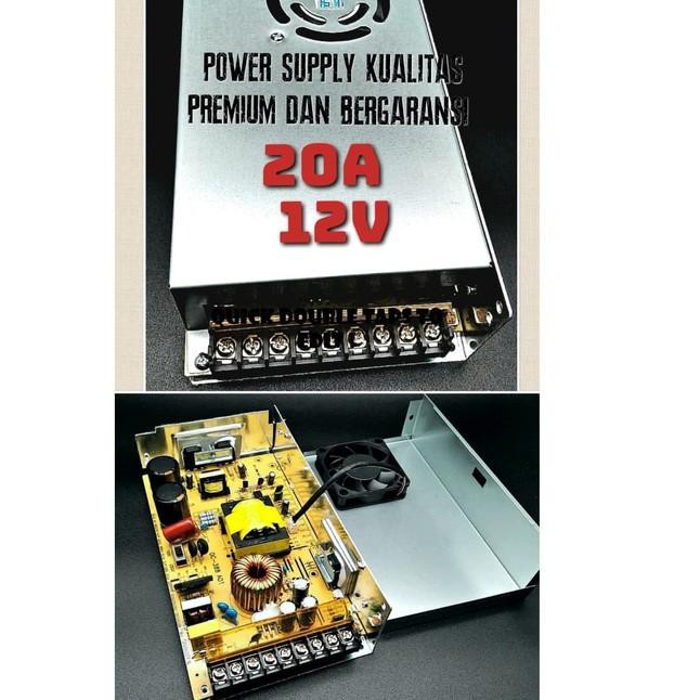 Mới Bộ Nguồn 12v / 20a + Quạt