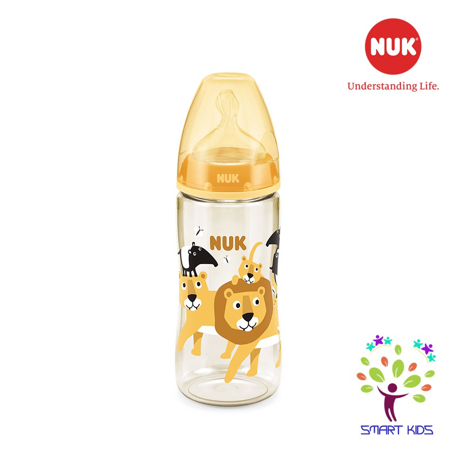 BÌNH SỮA NUK PREMIUM CHOICE+ NHỰA PPSU (ANIMALS) 150ml/300ml